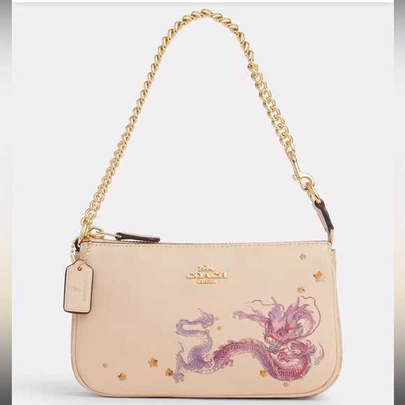 Coach Handbags - NWT Coach New Year Nolita 19 With Chain With Signature Canvas And Dragon